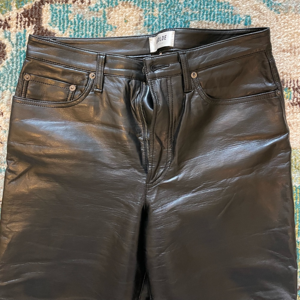 AGOLDE Recycled Leather Boot Pants